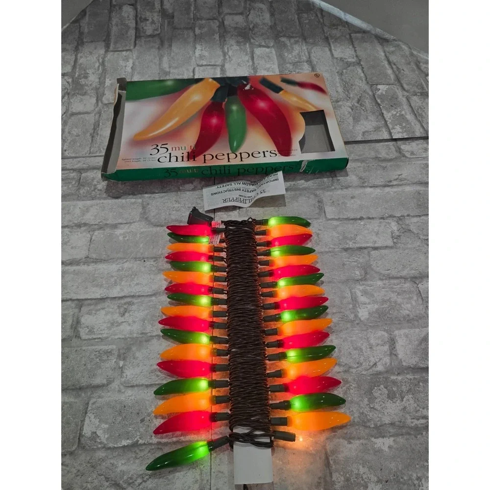 Lot of 2 Multi Chili Pepper Light Swag 14